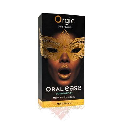 Спрей для глубокого минета Orgie Oral Ease Deepthroat 15 мл мятный без анестетиков SX2737 фото