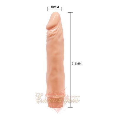Barbara Dwarf Vibrator Flesh, 21,5 см