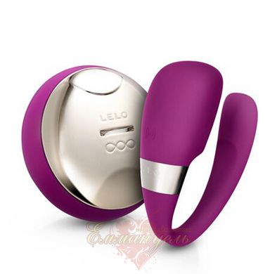 Вібратор для пар - LELO Tiani 3 Deep Rose, 2 мотори, пульт ДУ