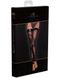 Сексуальные чулки с открытыми носками - F243 Noir Handmade, с узорами, черные - S
