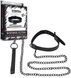 Нашийник з повідцем - Bondage Fetish Black Matt Collar With Leash 6452LVTOY686 фото 1