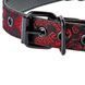Кляп с отверстиями для дыхания Dream Toys Blaze Deluxe с красной вышивкой, пластиковый шар, регулируемый ремешок DT21533 фото 3