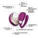 Vibrator for couples - LELO Tiani 3 Deep Rose, 2 motors, remote control