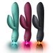 Вибратор-кролик - Rocks Off Every Girl Burgundy, два мотора, разноцветная LED-подсветка, мощный