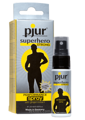 Пролонгатор - pjur Superhero Strong Spray 20 ml, с экстрактом имбиря, впитывается в кожу