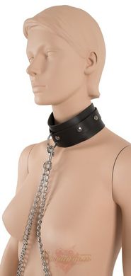 Набор БДСМ - 2030616 Leather All-over Restraints, black, S/L ошейник, оковы, наручники, цепочки