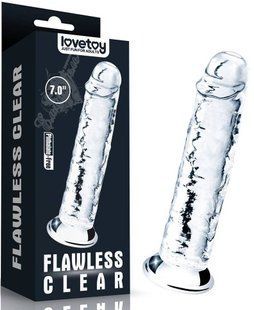 Transparent dildo - Flawless Clear Dildo 7.0'' 66-LV310015 &mdash; photos