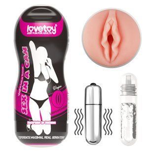 Мастурбатор вагина - Sex In A Can -Vibrating Vagina Tunnel 6452LV-3600506-02 фото