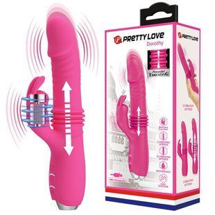 Вібратор - Pretty Love Dorothy Vibrator Pink, ротація + поступальні рухи 6603BI0762 фото