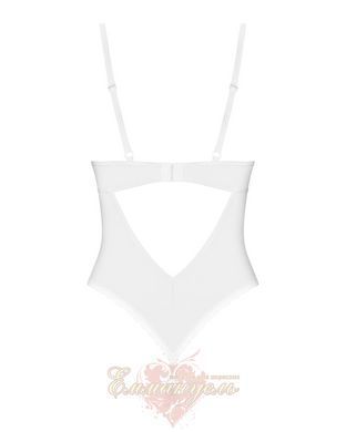 Obsessive Alissium white lace crotchless teddy, soft cups, XS/S SX0597 &mdash; photos