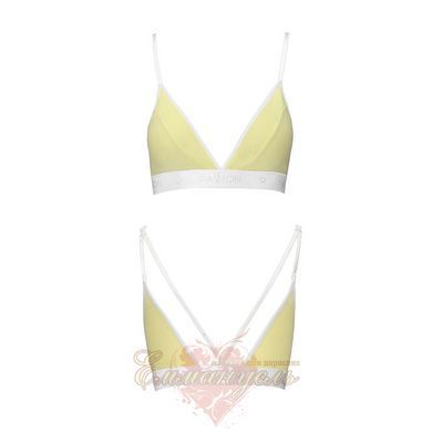Спортивный топ с двойными бретелями - Passion PS007 TOP S, yellow SO4277 фото
