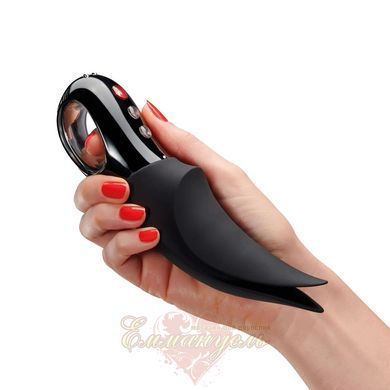 Clitoral vibrator - Fun Factory VOLTA black, flexible double tip SX0928 &mdash; photos