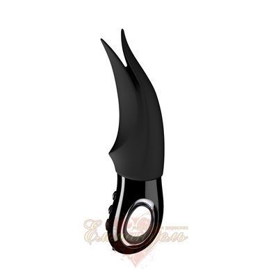 Clitoral vibrator - Fun Factory VOLTA black, flexible double tip SX0928 &mdash; photos