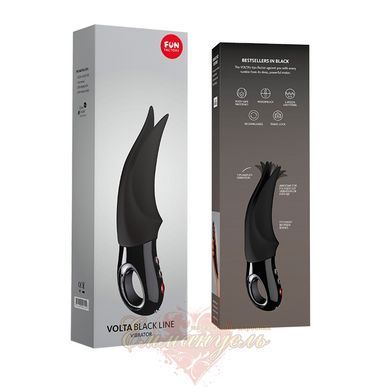 Clitoral vibrator - Fun Factory VOLTA black, flexible double tip SX0928 &mdash; photos
