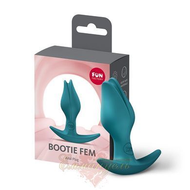 Анальна пробка Fun Factory Bootie Fem Bottle Green, бутон 2,9 см тонкий обмежувач SX3693 фото