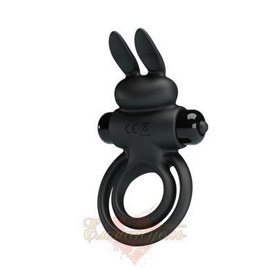 Cock ring - Pretty Love Vibro Penis Ring Bunny III Black 6603BI0729 &mdash; photos
