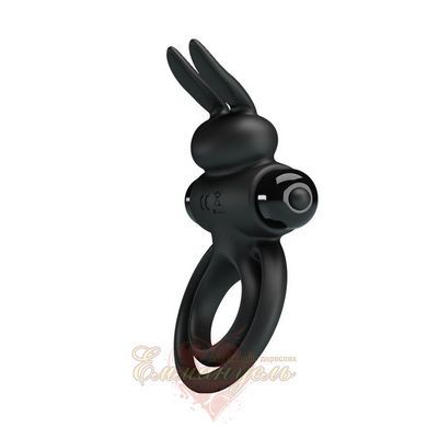 Cock ring - Pretty Love Vibro Penis Ring Bunny III Black 6603BI0729 &mdash; photos