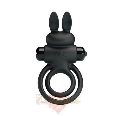 Cock ring - Pretty Love Vibro Penis Ring Bunny III Black 6603BI0729 &mdash; photos