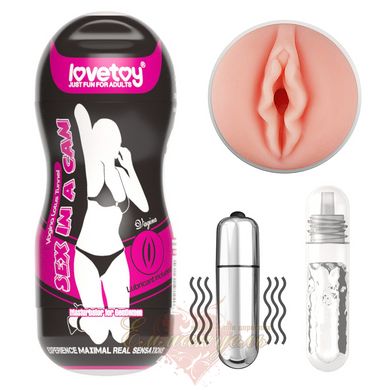 Мастурбатор вагина - Sex In A Can -Vibrating Vagina Tunnel