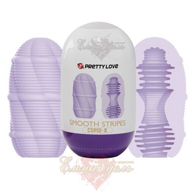 Мастурбатор - Pretty Love Smooth Stripes Cupid X Egg Purple
