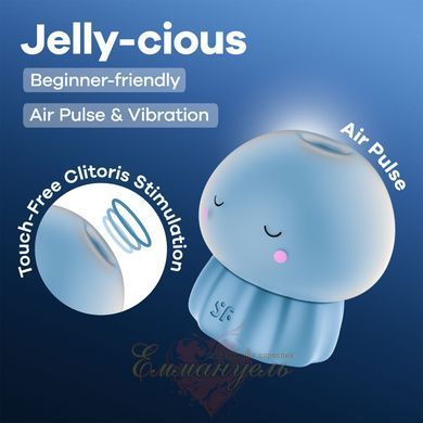 Вакуумный клиторный стимулятор Satisfyer Jelly-cious Blue SX3544 фото