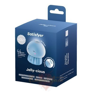 Вакуумный клиторный стимулятор Satisfyer Jelly-cious Blue SX3544 фото