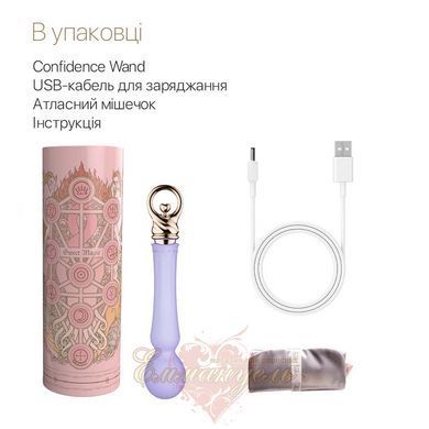 Вибромассажер с подогревом - Zalo Sweet Magic &ndash; Confidence Wand Fantasy Violet SO6677 фото