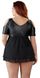Negligee - 2251108 Party Top black, 4XL