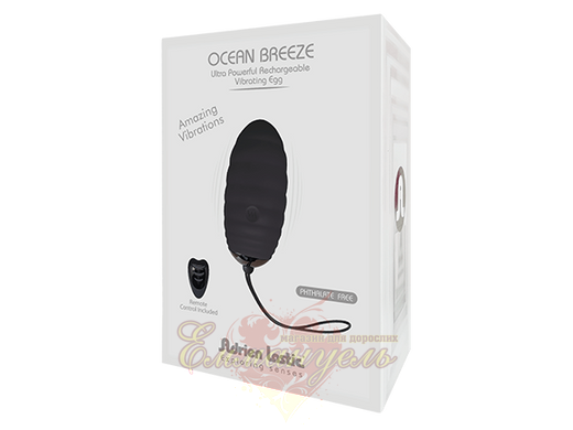 Vibrating egg - Adrien Lastic Ocean Breeze Black with remote control
