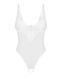 Obsessive Alissium white lace crotchless teddy, soft cups, XS/S SX0597 - photos (3