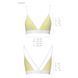Спортивный топ с двойными бретелями - Passion PS007 TOP S, yellow SO4277 фото 4