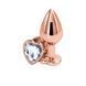 Анальная пробка NS Novelties Rear Assets - Rose Gold Heart - Medium - Clear SX4369 фото 1