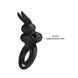 Cock ring - Pretty Love Vibro Penis Ring Bunny III Black 6603BI0729 - photos (6