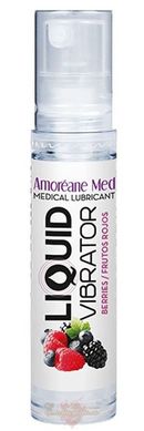 Лубрикант с эффектом вибрации - Amoreane Med Liquid Vibrator Berries (10 мл)