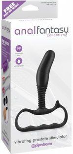 Массажер простаты - Anal Fantasy Collection Vibrating Prostate Stimulator, black 6608461923 фото