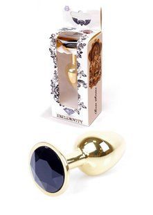 Butt Plug - Jewelery Gold PLUG Black, S 64-00020 &mdash; photos