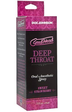 Спрей для мінета - Doc Johnson GoodHead Deep Throat Spray - Sweet Strawberry (59 мл)