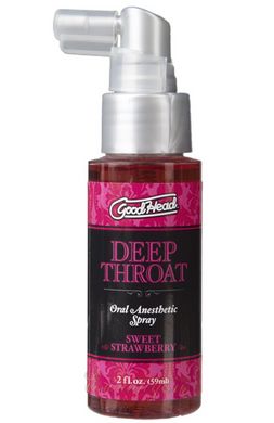 Blowjob Spray - Doc Johnson GoodHead Deep Throat Spray - Sweet Strawberry (59 ml)