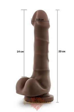 Фаллоимитатор - Dr. Skin Realistic Cock Basic 7 Mocha T331098 фото