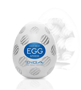 Мастурбатор-яйцо - Tenga Egg Sphere с многоуровневым рельефом