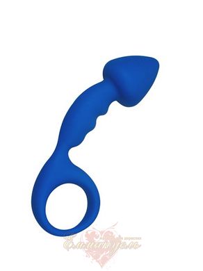 Анальна пробка - Adrien Lastic Budy Blue зі стимулюючою ніжкою, макс. діаметр 2,5см