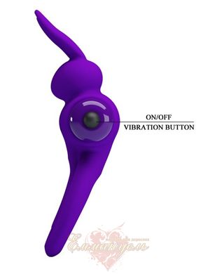 Эрекционное кольцо - Pretty Love Vibro Penis Ring Bunny III Blue