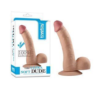 Phalloimitator with scrotum - Dildo The Ultra Soft Dude 8,8" Flesh 6452LV1082 &mdash; photos