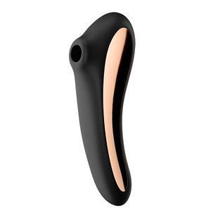 Vibrating Vacuum Stimulator - Satisfyer Dual Kiss Black SO6114 &mdash; photos