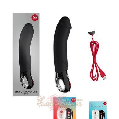 Вибратор для точки &ndash; G Fun Factory BIG BOSS black, очень мощный, 23,5 см SX0929 фото