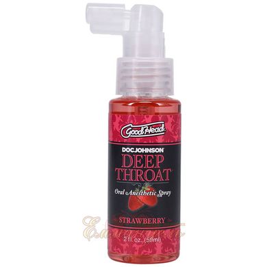 Спрей для мінета - Doc Johnson GoodHead Deep Throat Spray - Sweet Strawberry (59 мл)