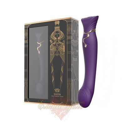 Смартвибратор Zalo Queen Twilight Purple &ndash; пульсирующая жемчужина, кристалл Swarovski SX2294 фото