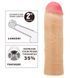 Насадка на пенис Pretty Love Chane Flesh &mdash; удлинитель +5 см с реалистичными венами, TPE, 18&times;3.9 см 6603BI-026254 фото 4