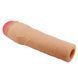 Насадка на пенис Pretty Love Chane Flesh &mdash; удлинитель +5 см с реалистичными венами, TPE, 18&times;3.9 см 6603BI-026254 фото 6