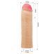 Насадка на пенис Pretty Love Chane Flesh &mdash; удлинитель +5 см с реалистичными венами, TPE, 18&times;3.9 см 6603BI-026254 фото 8